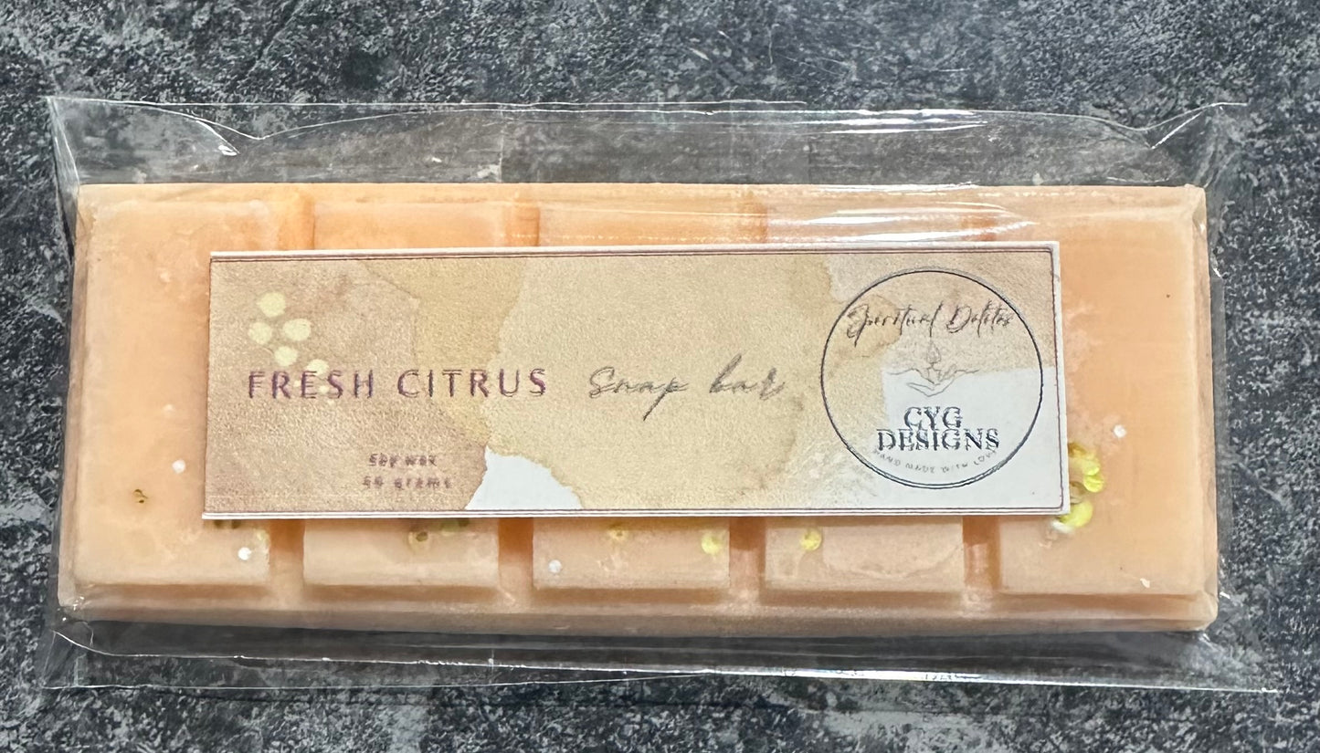 Fresh Citrus Soy Wax Snap Bar