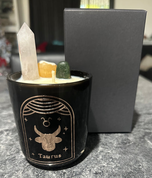 Taurus Zodiac Candle