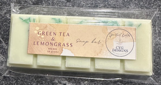 Green Tea & Lemongrass Soy Wax Snap Bar