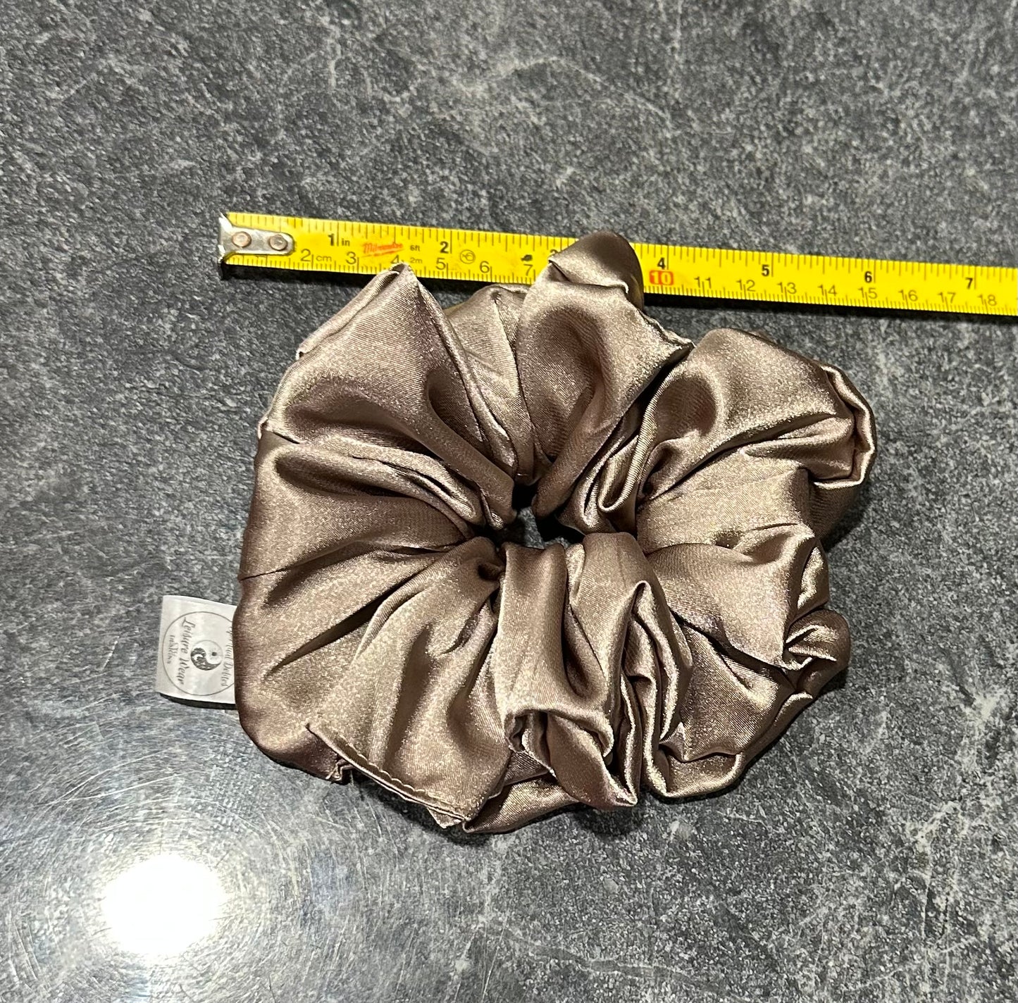 Crystal Infused Satin Scrunchie