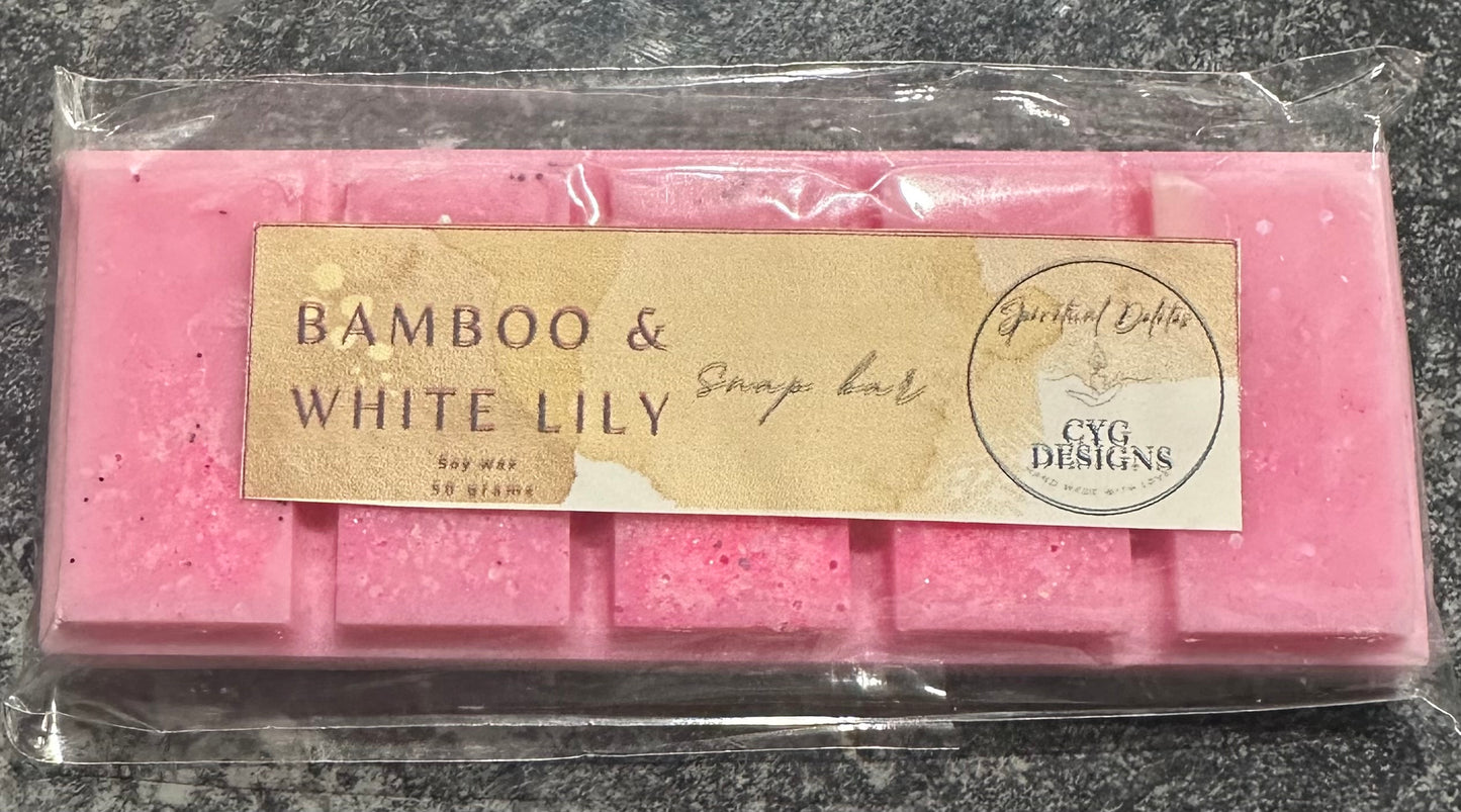 Bamboo & Whitle Lily Soy Wax Snap Bar