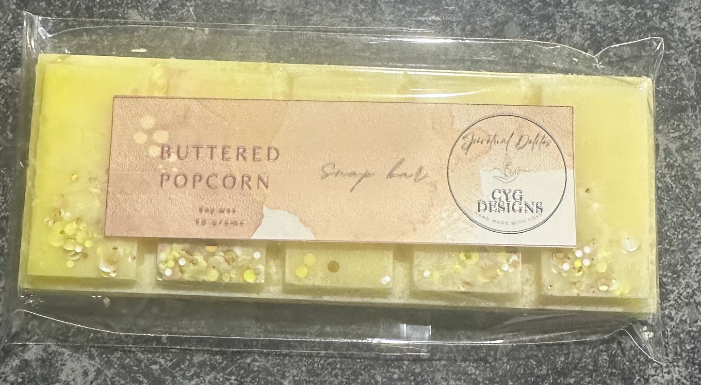 Buttered Popcorn Soy Wax Snap Bar