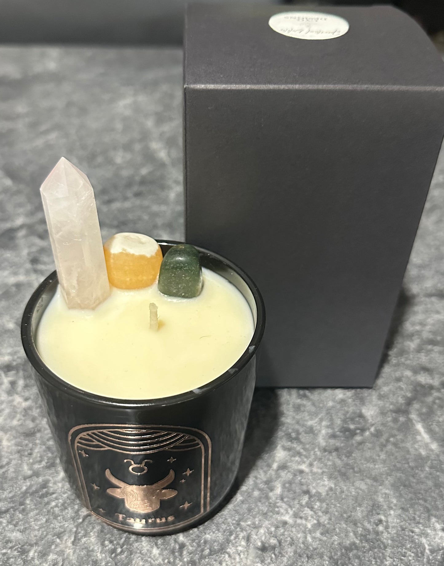 Taurus Zodiac Candle