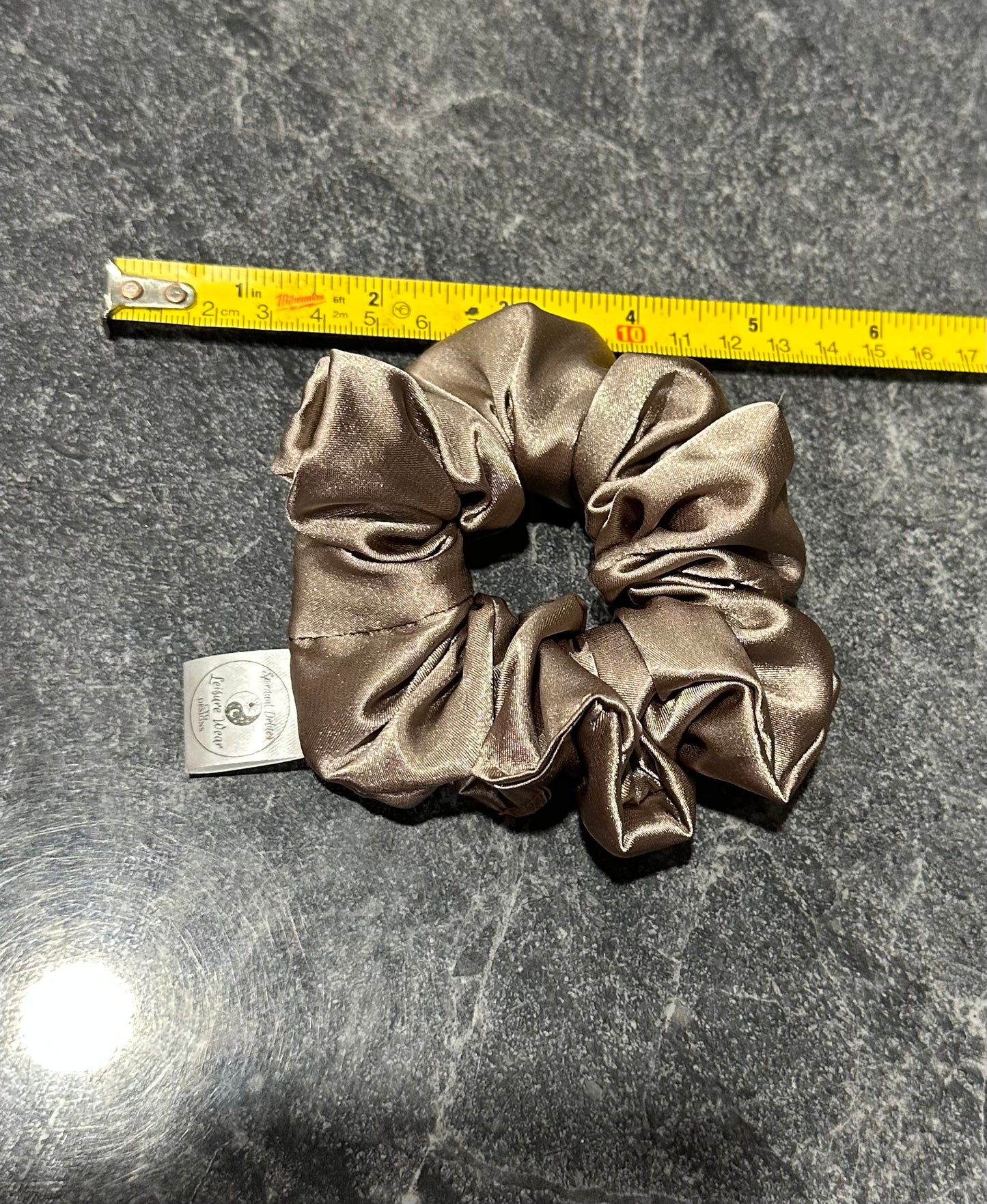 Crystal Infused Satin Scrunchie