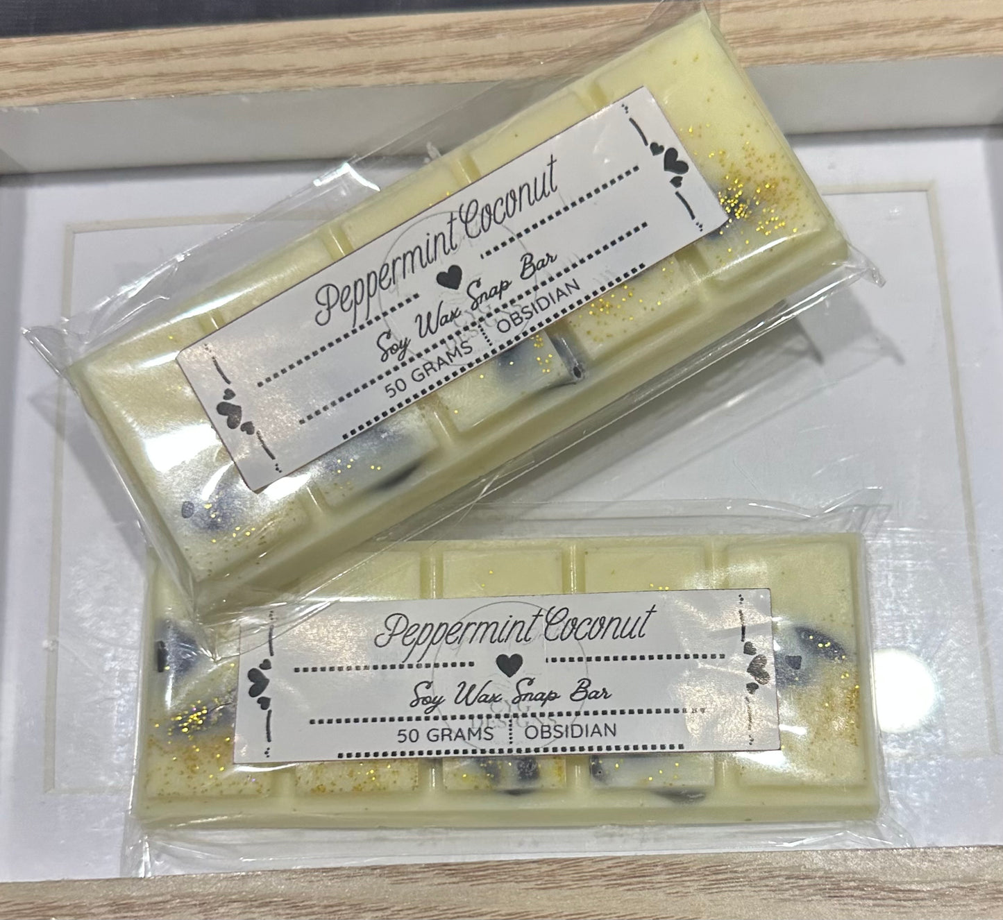 Peppermint Coconut  Soy Wax Snap Bar