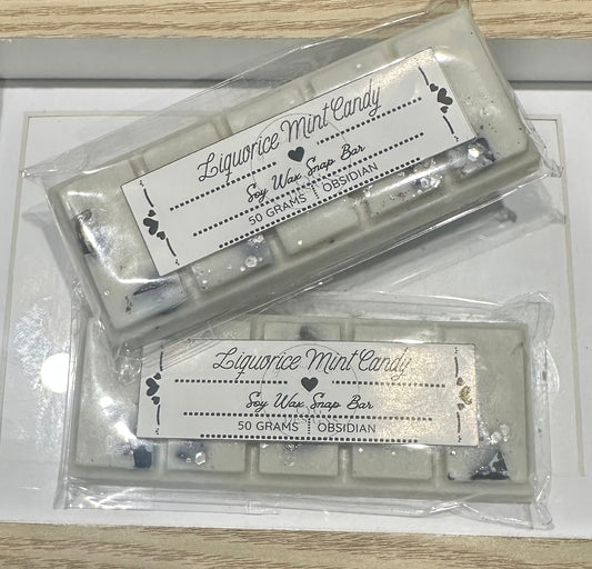 Liquorice Mint Candy Soy Wax Snap Bar