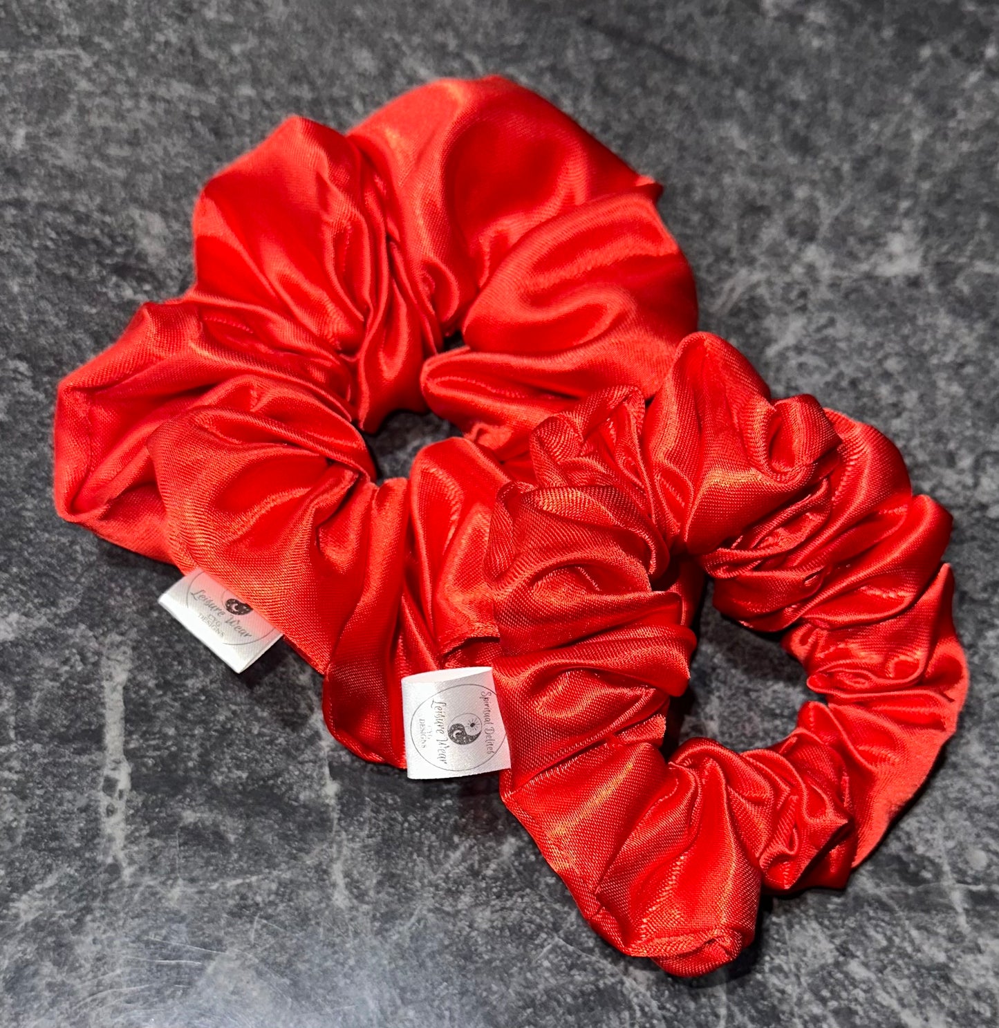 Crystal Infused Satin Scrunchie