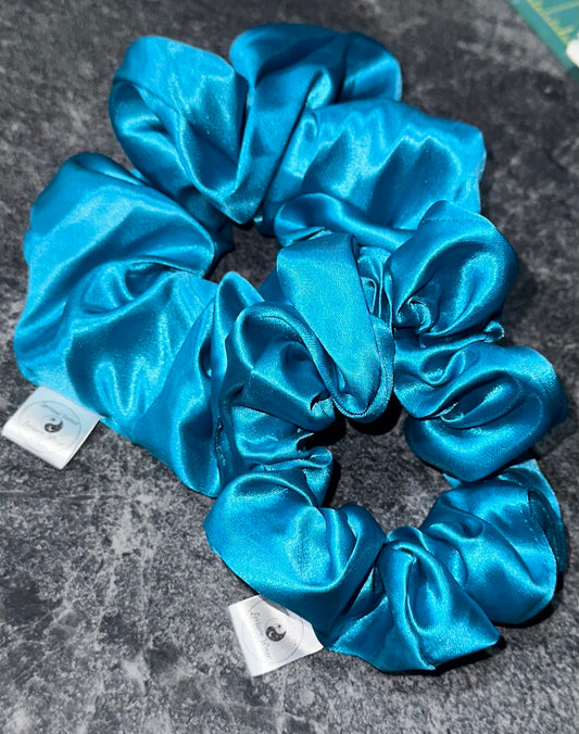 Crystal Infused Satin Scrunchie