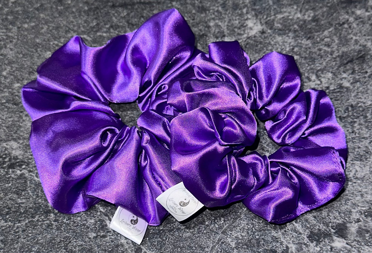 Crystal Infused Satin Scrunchie