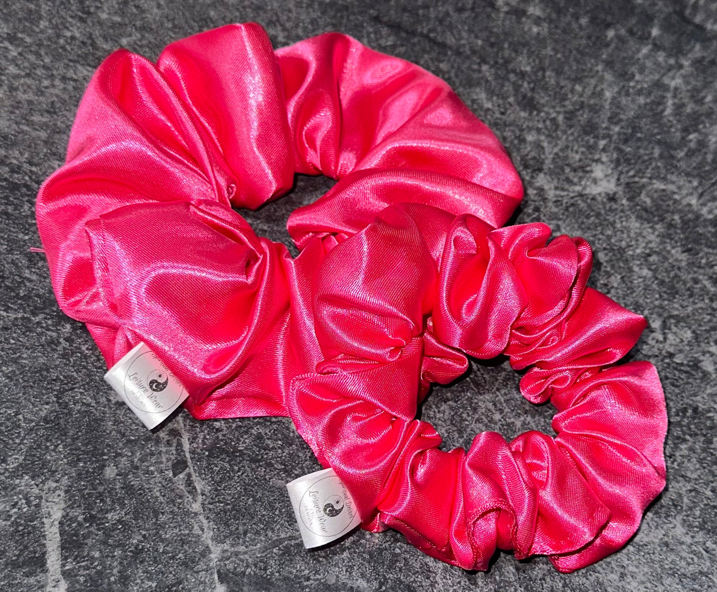 Crystal Infused Satin Scrunchie