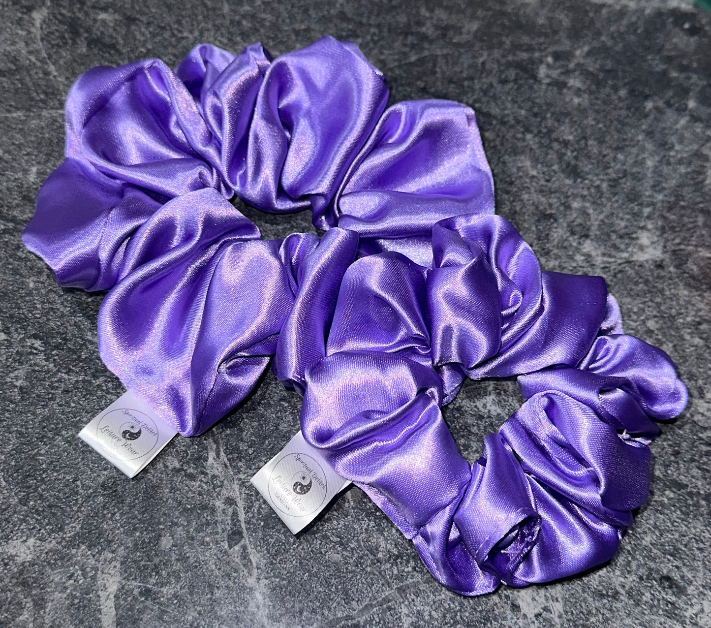 Crystal Infused Satin Scrunchie