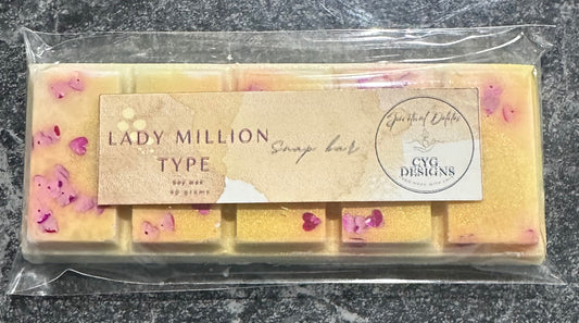 Lady Million Type Soy Wax Snap Bar