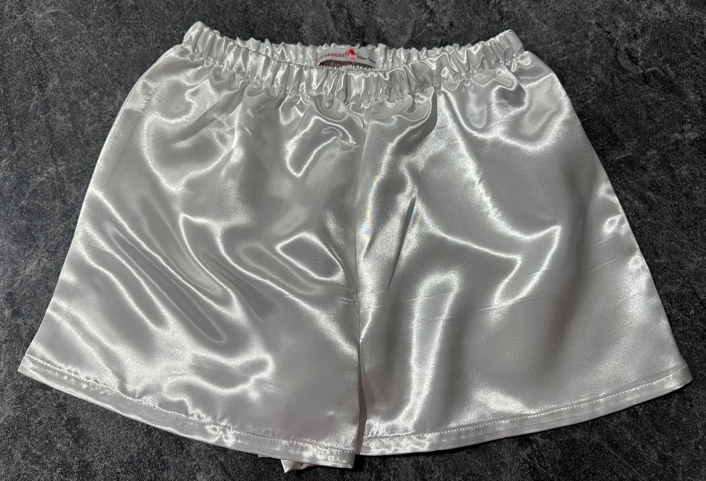 Crystal Infused Satin Shorts