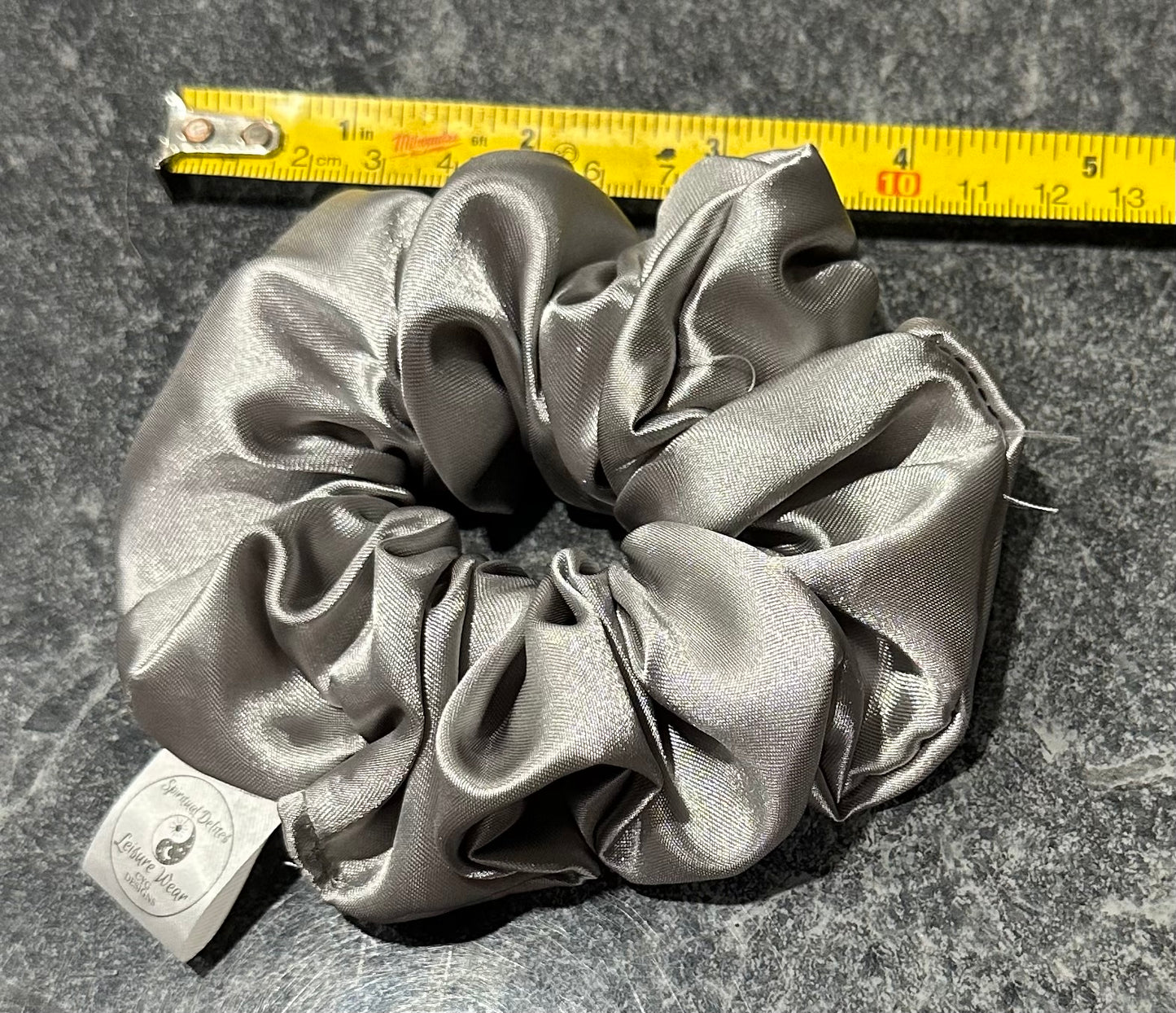 Crystal Infused Satin Scrunchie