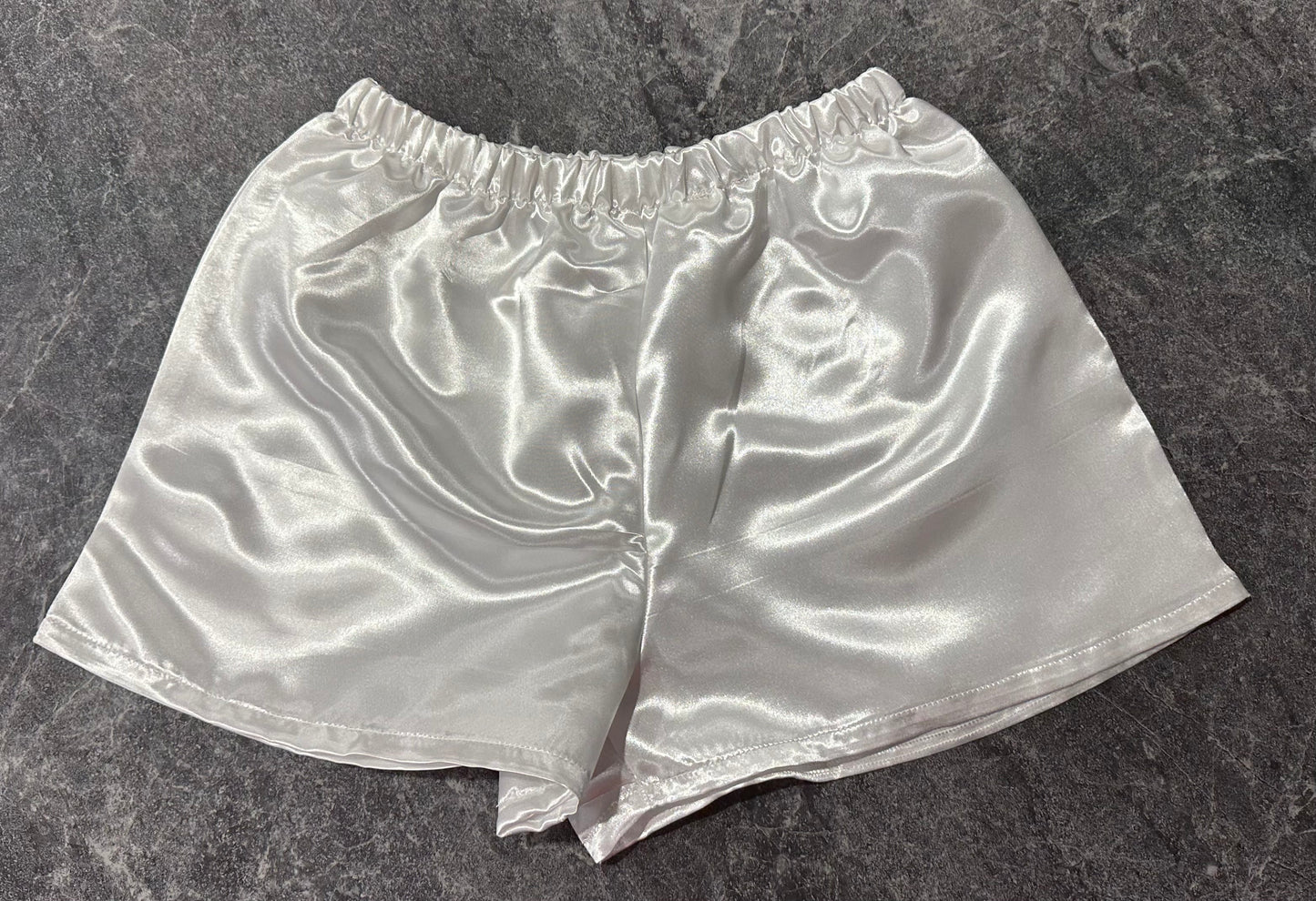 Crystal Infused Satin Shorts