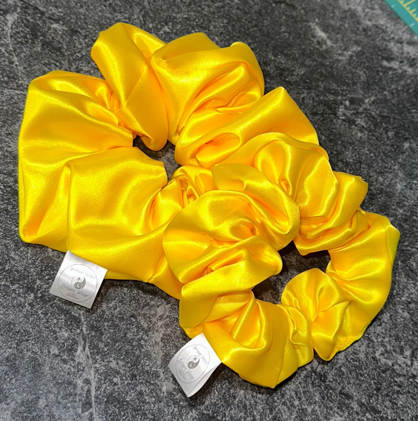 Crystal Infused Satin Scrunchie